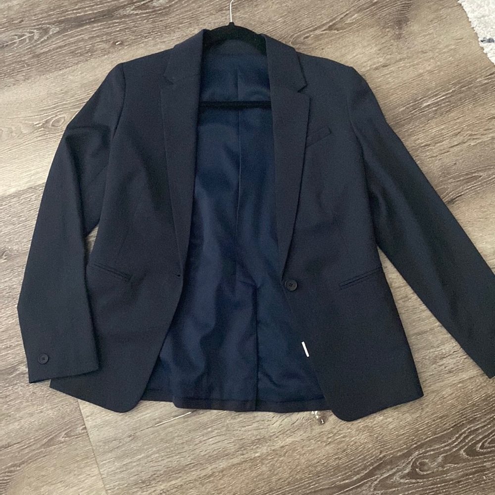 Everlane Navy Italian GoWeave Blazer Size 0